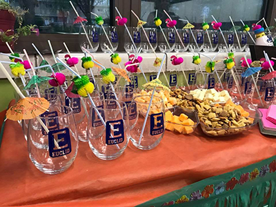 Teacher appreciation gifts - school logo cups