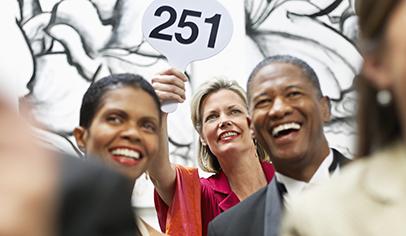 Auction "Pros" Raise Big Dollars