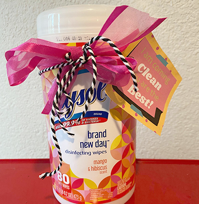 Teacher appreciation gifts - cleaning supplies